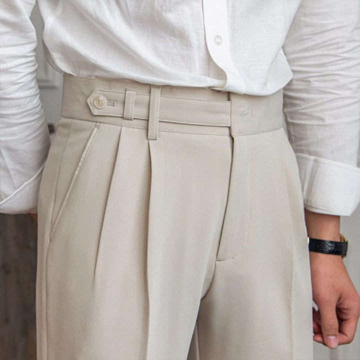 Ancien | Neapolitan High Waist Straight Suit Trousers afbeelding 9
