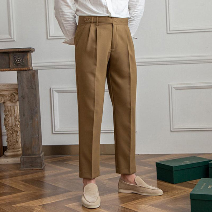 Ancien | Neapolitan High Waist Straight Suit Trousers afbeelding 12