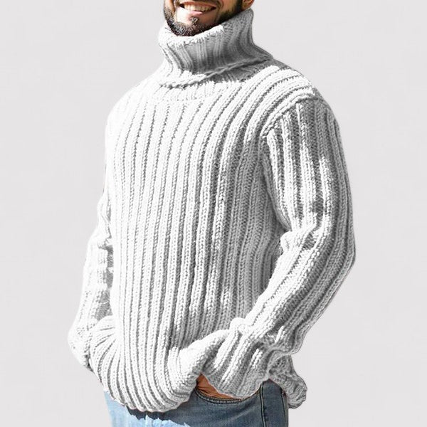 Ancien | Men’s Thick Warm Turtleneck Sweater in Merino Wool afbeelding 2