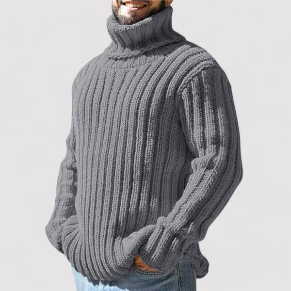 Ancien | Men’s Thick Warm Turtleneck Sweater in Merino Wool afbeelding 3