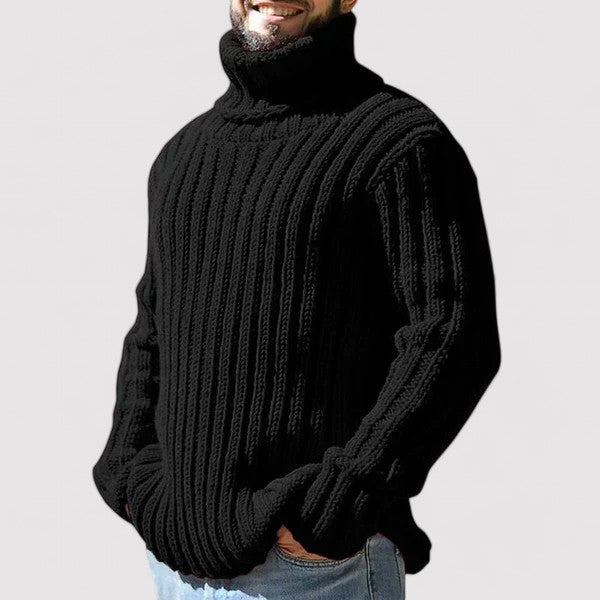 Ancien | Men’s Thick Warm Turtleneck Sweater in Merino Wool afbeelding 1