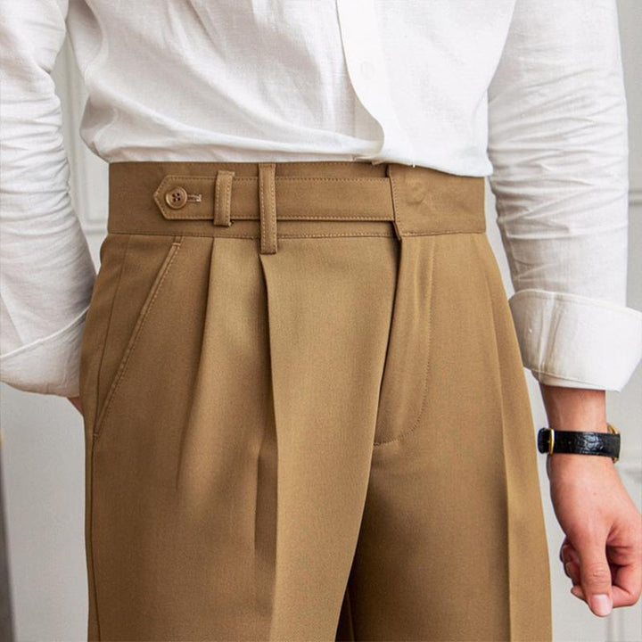 Ancien | Neapolitan High Waist Straight Suit Trousers afbeelding 5