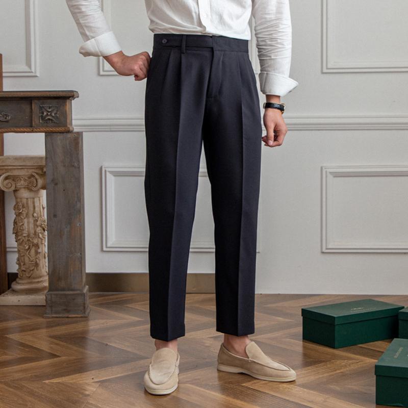 Ancien | Neapolitan High Waist Straight Suit Trousers afbeelding 10