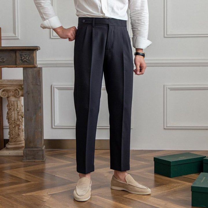 Ancien | Neapolitan High Waist Straight Suit Trousers afbeelding 10