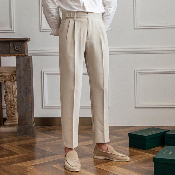 Ancien | Neapolitan High Waist Straight Suit Trousers afbeelding 8