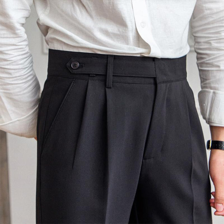 Ancien | Neapolitan High Waist Straight Suit Trousers afbeelding 11