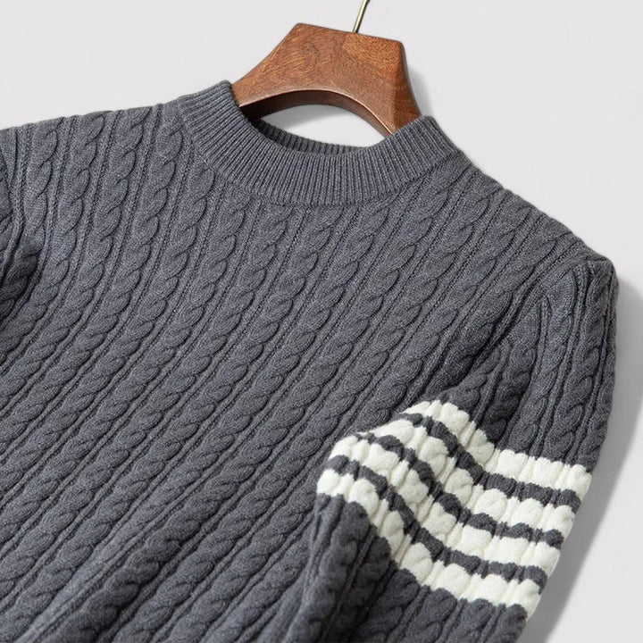 Ancien | Cable Knit Wool Sweater afbeelding 4