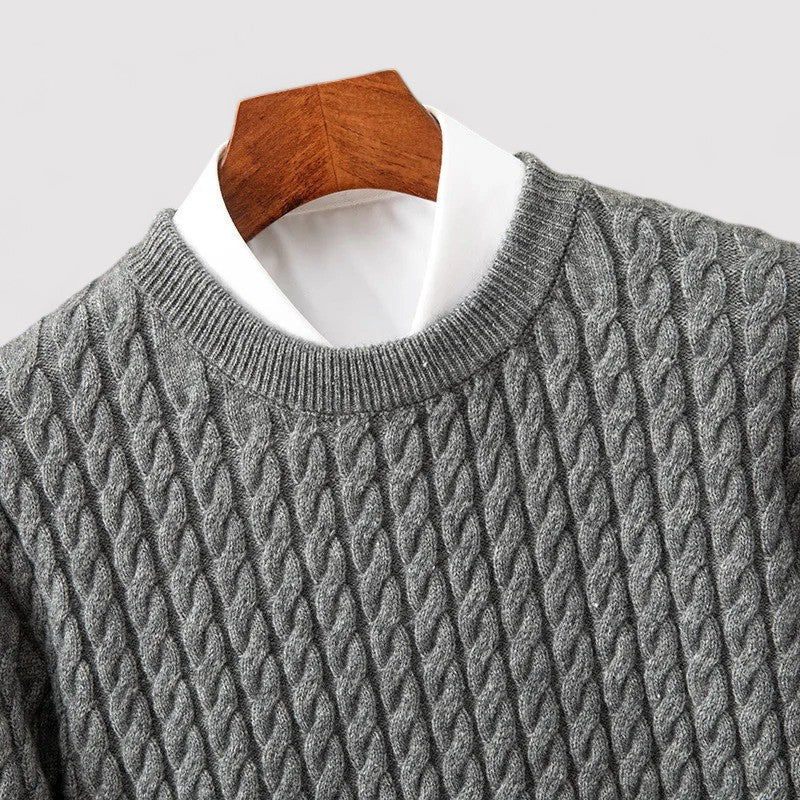 Ancien | Cable Knit Wool Sweater afbeelding 3