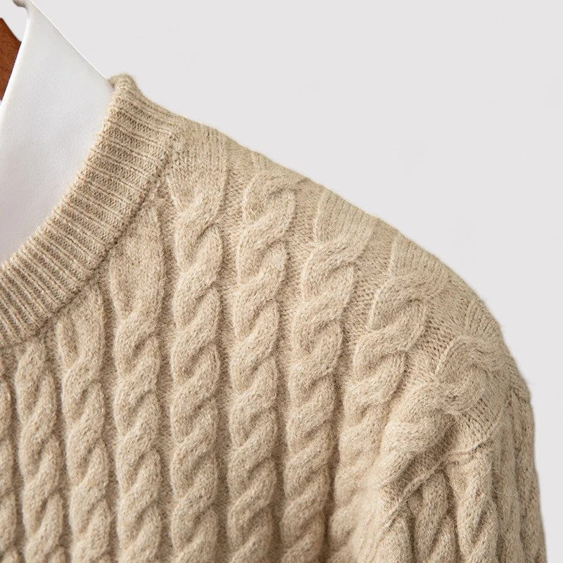 Ancien | Cable Knit Wool Sweater afbeelding 2