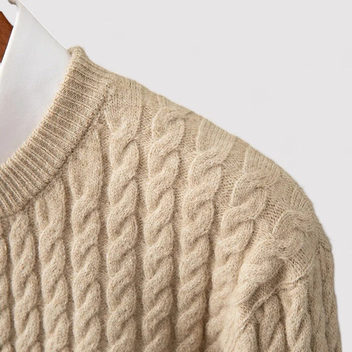 Ancien | Cable Knit Wool Sweater afbeelding 2