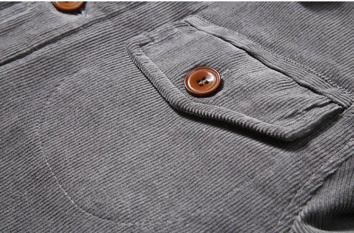 West Louis™ New Trend Fur Lining Corduroy Jacket afbeelding 7