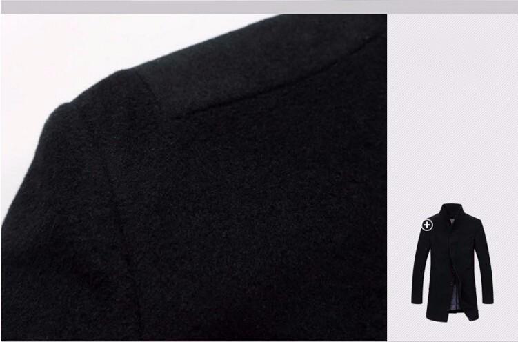 West Louis™ Winter Woolen Long Peacoat afbeelding 13