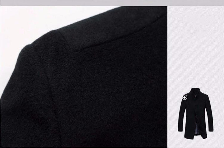 West Louis™ Winter Woolen Long Peacoat afbeelding 13