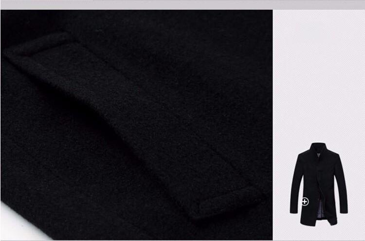 West Louis™ Winter Woolen Long Peacoat afbeelding 14