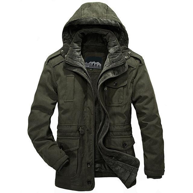West Louis™ Men Warm Heavy Wool Parka afbeelding 3
