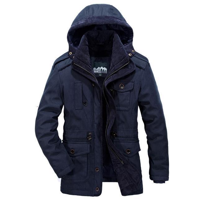 West Louis™ Men Warm Heavy Wool Parka afbeelding 2