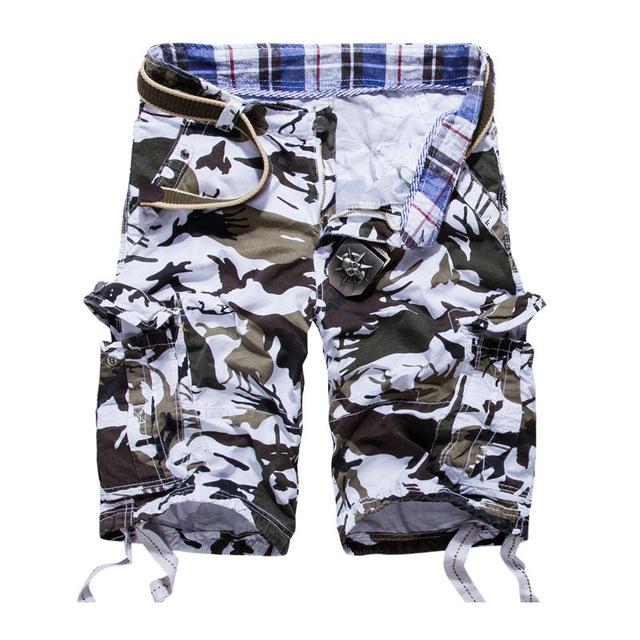 West Louis™ Camouflage Cotton Cargo Shorts afbeelding 1