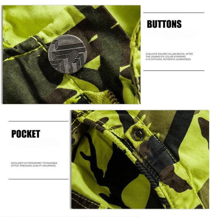 West Louis™ Camouflage Cotton Cargo Shorts afbeelding 8
