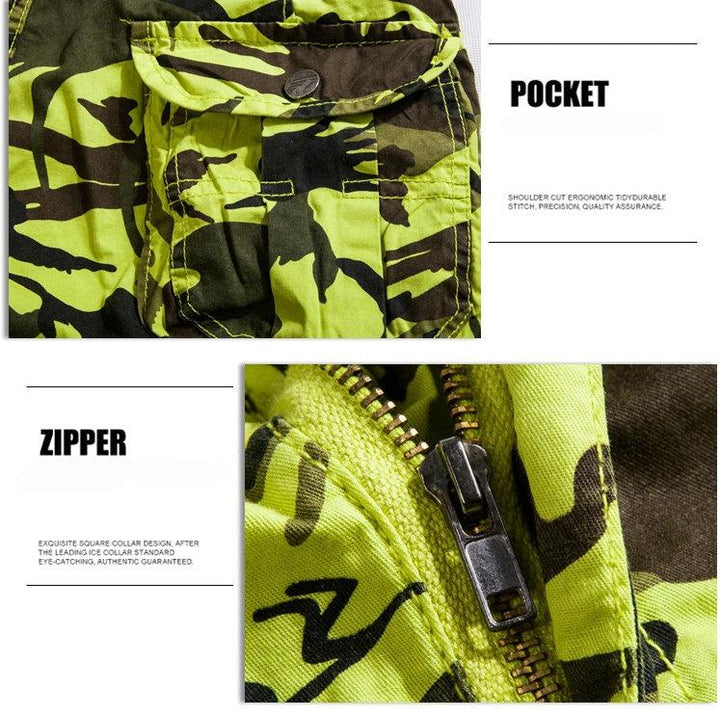 West Louis™ Camouflage Cotton Cargo Shorts afbeelding 7