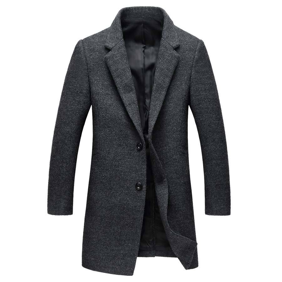 West Louis™ Wool Blends Men Overcoat afbeelding 6