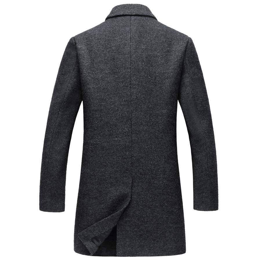 West Louis™ Wool Blends Men Overcoat afbeelding 7
