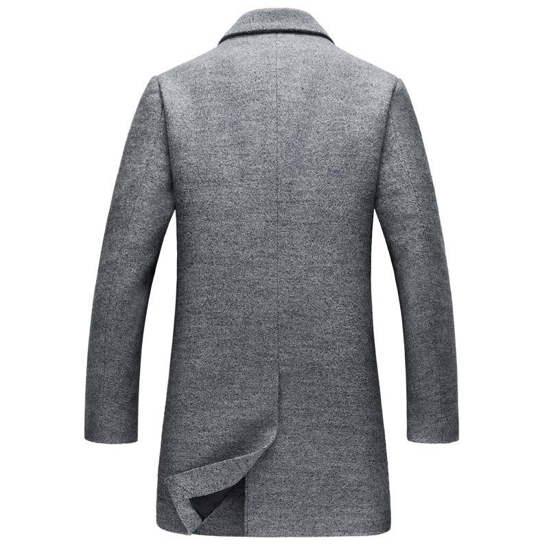 West Louis™ Wool Blends Men Overcoat afbeelding 3