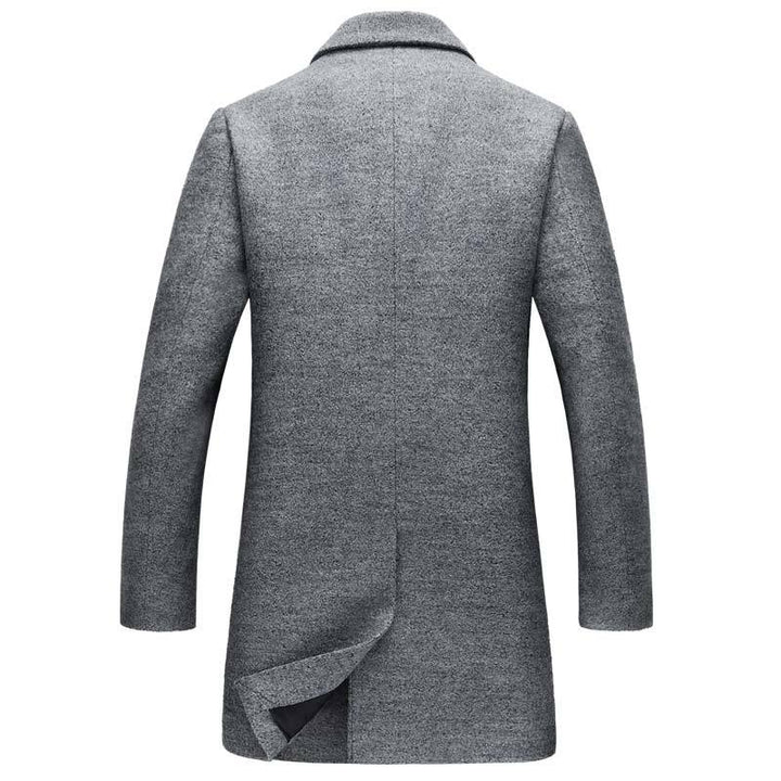 West Louis™ Wool Blends Men Overcoat afbeelding 3