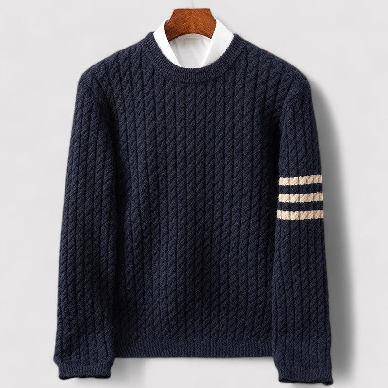 Ancien | Cable Knit Wool Sweater afbeelding 7